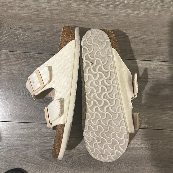 Birkenstock Arizona Rivet Logo Vegan Canvas Womens size 40. - Picture 10 of 10